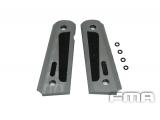FMA CNC Aluminium 1911 MEU Grip Cover TYPE  B(Gray)   tb239